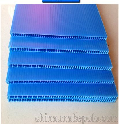 厂家直销 增加缓冲中空板 PP塑料板 蓝色中空板 环保塑料包装 塑料板 片 卷